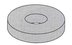 SCREWS - NUTS & WASH - WASHERS - FLAT<br><font size= 3><b>#10 SAE Flat Washer (100)